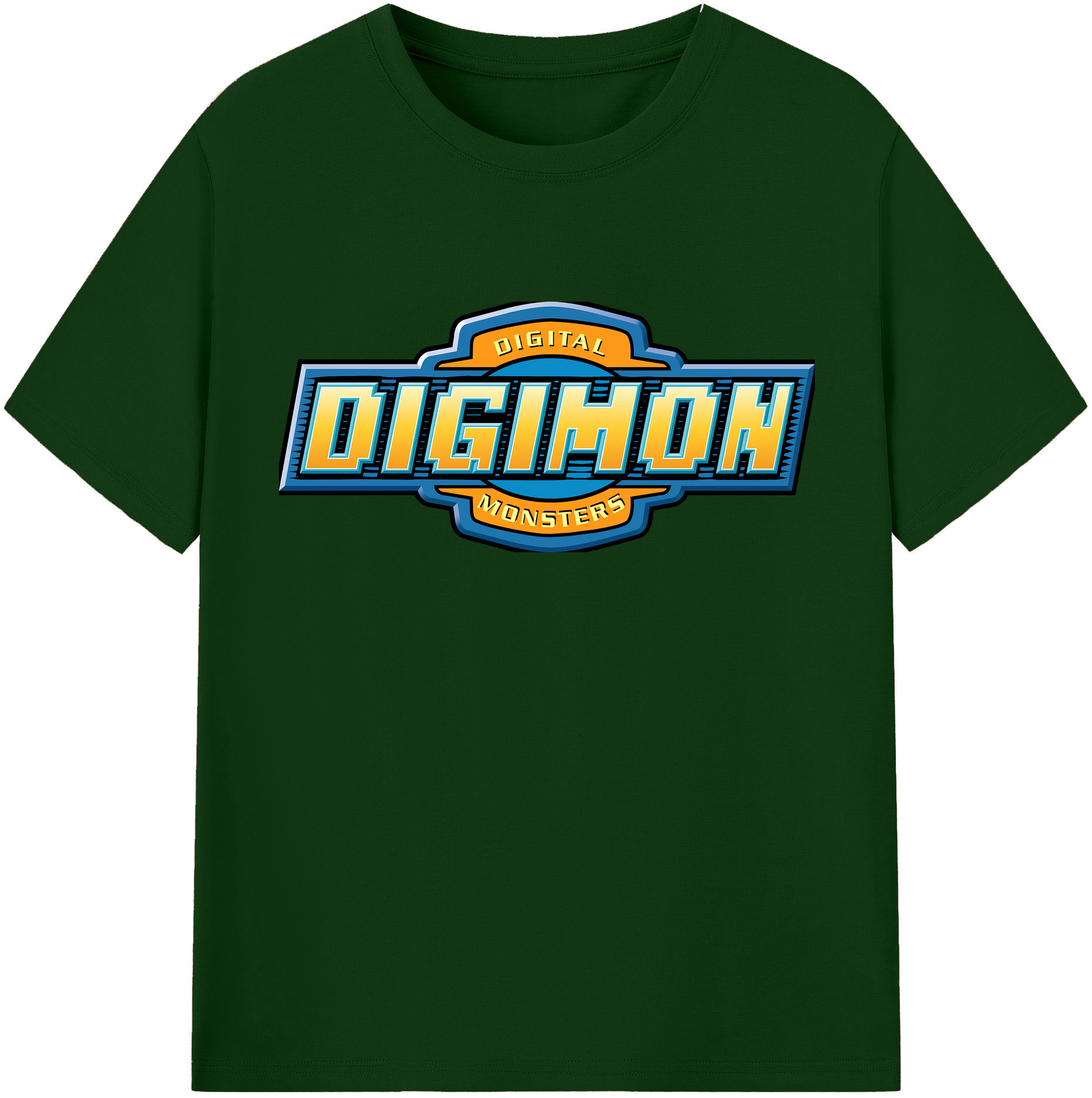 （画像用） Digimon デジタルモンスター/デジモン 綿100％半袖Tシャツ（フロントプリント）